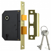 UNION J-ES-SL-PB-3.0 Essential 3 Lever Sashlock 3" Brass