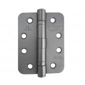 J8500R - SatinChrome Radiused 102x76mm steel Ball bearing hinge Fire rated C11 30/60 mins 