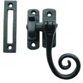JAB19M - Curly Hook And Mortice Window Fastener - Black Antique