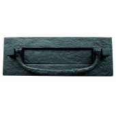 JAB46 - Letterplate With Knocker 310mm x 105mm - Black Antique