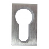 Reguitti Euro Profile Lever Keyhole Cover - Satin Chrome