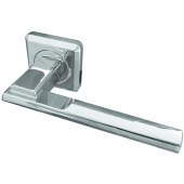 Seros Designer Lever on Rose Jedo Door Handle-Polished Chrome-JV3001PC