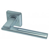 Seros Designer Lever on Rose Jedo Door Handle - Satin Chrome-JV3001SC