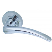 Gull Designer Lever on Rose Jedo Door Handle - Polished Chrome-JV420PC