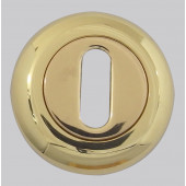 Paja Goccia Euro Profile Keyhole Cover - Polished Brass