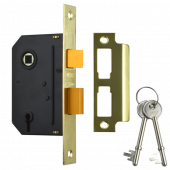 UNION Y-ES-SL-PB-2.5 Essential 3 Lever Sashlock 21/2" Brass