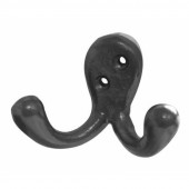 JAB79 - Double Robe Hook 55mm - Black Antique