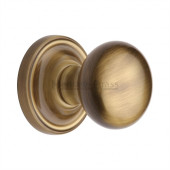 HAM8361-AT Heritage Brass Hampstead Sprung Concealed Mortice Knob