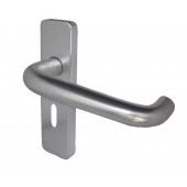 19mm Aluminium Round Bar Lever On Backplate 