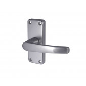 Aluminium Contract Lever Door handle On Backplate Wholesale Case Price