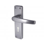 Aluminium Contract Lever Door handle On Backplate Wholesale Case Price