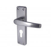 Aluminium Contract Lever Door handle On Backplate Wholesale Case Price