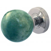 Jade Green Marble Sprung Mortice Knobs Jedo
