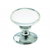 JH6000 Plain Glass Oval Unsprung Mortice Knob Furniture Jedo 