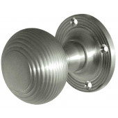 JR6MSC Reeded  Unsprung 53mm Mortice Knob