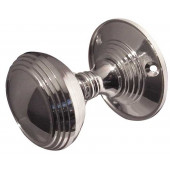 JV181M-PC Lined Unsprung Mortice Knob on Round Rose Jedo Polished Chrome