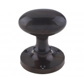 JV34BDB Contract Sprung Oval Mortice Knob