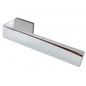 Minimal Reguitti Designer Lever on Square Rose Door Handle-Polished Chrome,Satin Chrome & Polished and satin Dual Finish-JV426