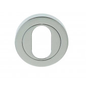 Jedo Oval Profile Keyhole Cover Escutcheon- Polished Chrome -JV503UPC