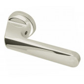 Mariani Scan Designer Lever on Rose Door Handle - Polishd Chrome & Satin Chrome -JV572