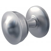 JV67-SN Crown Unsprung Mortice Knob on Round Rose, Jedo Satin Nickel