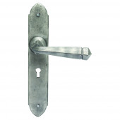 PE5504 Pewter Ludlow Gothic Door Handles