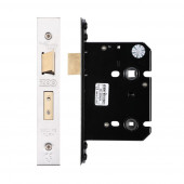 Architectural Bathroom Lock 79.5mm Satin Stainless Steel - ZUKB76SS