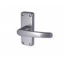 Aluminium Contract Lever Door handle On Backplate Wholesale Case Price