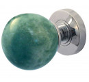 Jade Green Marble Sprung Mortice Knobs Jedo