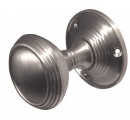 JV181M-SC Lined Unsprung Mortice Knob on Round Rose Jedo Satin Chrome