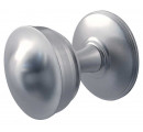 JV67-SN Crown Unsprung Mortice Knob on Round Rose, Jedo Satin Nickel